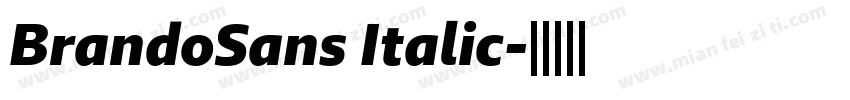 BrandoSans Italic字体转换